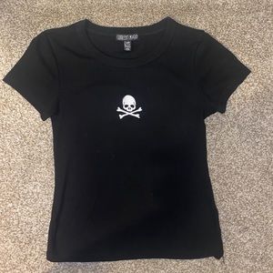 Dolls Kill skull crew neck tee